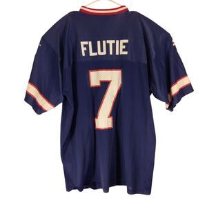 Doug Flutie vintage Starter jersey mens L Large 48 Blue Buffalo Bills #7